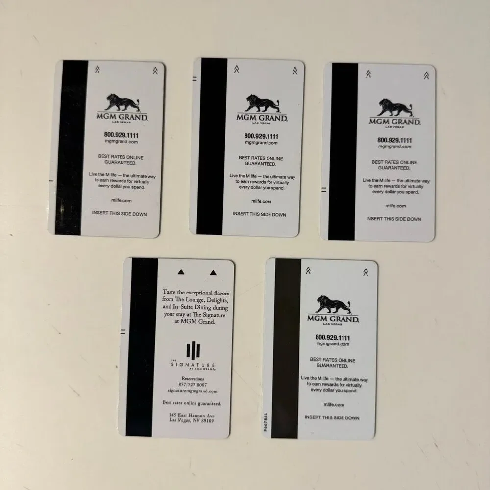 MGM Hakkasan Night Club Dj Room Key Complete Set Steve Aoki Calvin Harris Tiesto